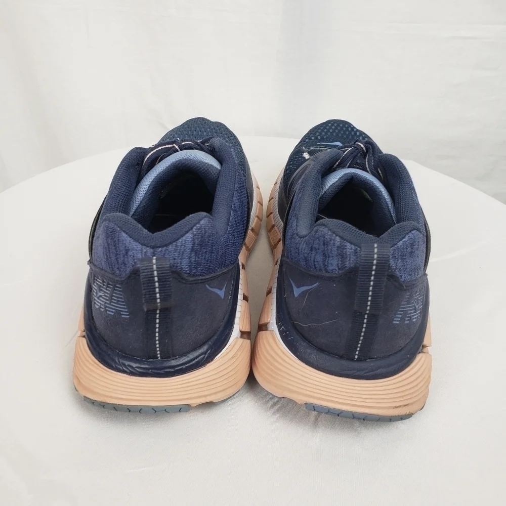 Hoka One One Gaviota 2 Navy and Pink Running Shoes Sz 8.5